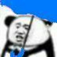 熊猫人撑蓝伞表情包 - 套图表情包 - 免费下载